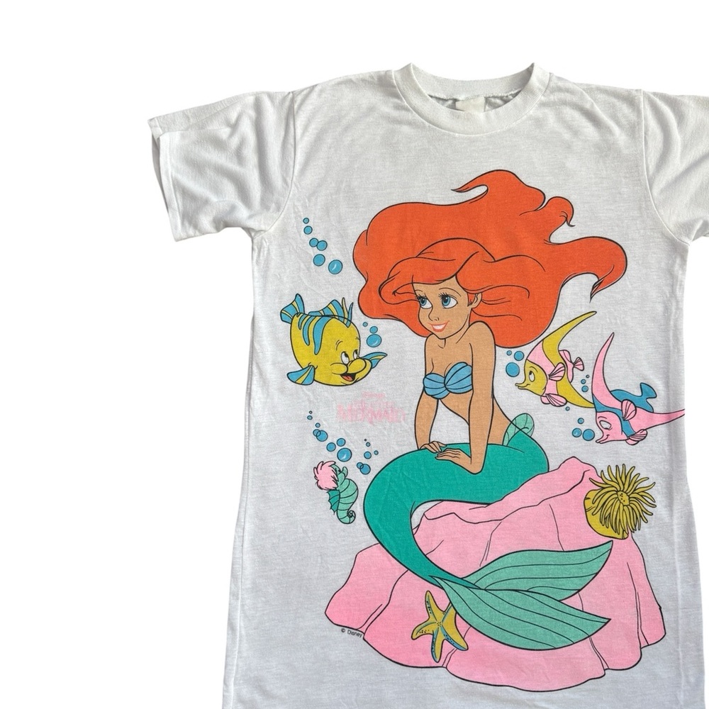 Vintage Disney The Little Mermaid 80s / 90s Movie Shirt - Picture 4 of 16
